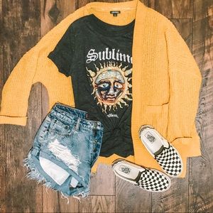 Wild Fable Yellow Cardigan